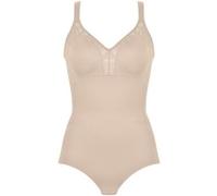 Body NATURANA "Solutions", Damen, Gr. 75, Cup C, beige (light beige), Obermaterial: 81% Polyamid, 19% Elasthan. Spitze: 64% Polyamid, 36% Elasthan, unifarben, bequem, V-Ausschnitt, Bodys Body, V-Aussc