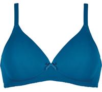 Naturana® Soft-BH ohne Bügel mit Schale [Cup A-D] Optimaler Sitz & maximaler Halt Dank Schnittführung & Breiten Trägern I 75 Mykonos Blue B