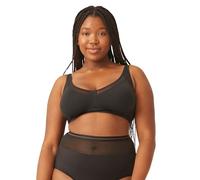Naturana® Soft-BH mit Mesheinsatz - 100 Schwarz D