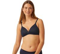 Naturana® Soft-BH ohne Bügel mit Schale [Cup A-D] Optimaler Sitz & maximaler Halt Dank Schnittführung & Breiten Trägern I T-Shirt BH I BH Damen ohne Bügel I BH bügellos 85 Dark Blue A