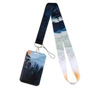 Nature Schlüsselband mit Ausweishalter, ästhetisches Umhängeband für Ausweise, wasserdicht, für Kreuzfahrtschiffe, Schlüsselkarten