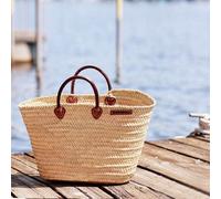 NATUREHOME Korbtasche Strandtasche Einkaufstasche Marktkorb