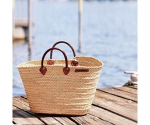 NATUREHOME Korbtasche Strandtasche Einkaufstasche Marktkorb