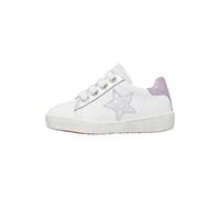 Naturino Annie Zip-Sneakers aus Leder mit Patch Stern-Weiß, Weiß, 37 EU