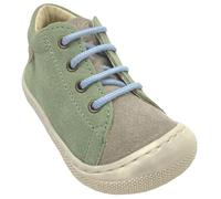 Naturino Barfußschuhe *Amur * Suede Leder Schnürer in Taupe-Leaf/Pastell Grün/Grau (EU Schuhgrößensystem, Kleinkind, Numerisch, M, 22)