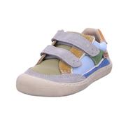Klettschuh NATURINO "BAREFOOT KESY", Kinder, Gr. 30, grau multicolor, Textil, Veloursleder, Schuhe Klettschuh, Halbschuh mit Print, Größenschablone zum Download (17833069-30) grau multicolor