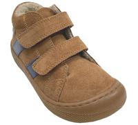 Naturino Barfußschuhe aus Wildleder + Zierstreifen mit Schurwollfutter SABBY in Grau oder Braun (Brown -Indigo, EU Schuhgrößensystem, Grundschulkind, Numerisch, M, 30)