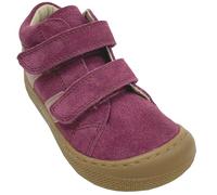 Naturino Barfußschuhe Suede/Velours Leder mit Glattleder STR. & Klett * SABBY (Berry Red Rose, EU Schuhgrößensystem, Grundschulkind, Numerisch, M, 26)