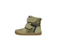 Naturino Barfußstiefel aus Leder und Stoff, Militärgrüne- 27