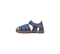 Naturino Halbgeschlossene Ledersandalen mit Dinosaurierdruck, azurblau- 28