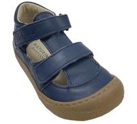 Naturino Halbsandale/Minimalschuhe aus Leder mit Doppelklett Barefoot IRTYS (Navy - Celeste, EU Schuhgrößensystem, Kleinkind, Numerisch, M, 26)