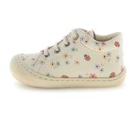 Lauflernschuh NATURINO "COCOON CALF", Jungen, Gr. 24, sanftes weiß, Leder, geblümt, Schuhe Lauflernschuh, Babyschuh, Sneaker, Größenschablone zum Download (29683860-24) sanftes weiß