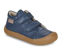 Barfußschuh NATURINO "BAREFOOT AMUR VL", Kinder, Gr. 20, blau (navy), Glattleder, klassisch, Schuhe, Klettschuh mit Lederinnenausstattung, Größenschablone zum Download (72766260-20) navy