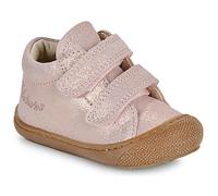 Naturino Cocoon VL-Lauflernschuhe aus Veloursleder in Glitter-Optik, Altrosa 24