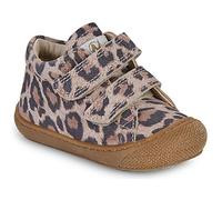 Lauflernschuh NATURINO "Cocoon", Kinder, Gr. 21, braun, taupe leo, Veloursleder, animal-print, modisch, Schuhe, Klettschuh, Babyschuh mit Leo-Muster, Größenschablone zum Download (37952043-21) braun,