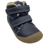 Naturino Knautschige Winterstiefel aus Leder + Wollfutter Barefoot * Spinni * (Navy, Maße siehe Tabelle, EU Schuhgrößensystem, Kleinkind, Numerisch, M, 22)