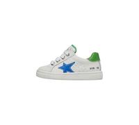 Naturino PINN Zip. Calf White-OLTREMARE-Green, Kinder und Jugendliche Krippenschuh, Bianco.,
