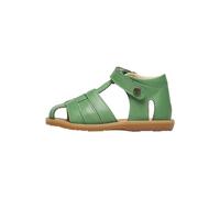 Naturino Saphir, halboffene Sandalen aus Leder für Kinder und Jugendliche, Grün, 21 EU