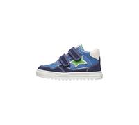Naturino Sneakers aus Leder und Veloursleder, Marineblau-grün 40