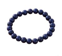 Naturstein Armband 8mm Lapis Lazuli Imitat Dehnbar