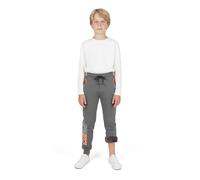 NATUST Jogginghose Jungen Hose Gefütterte Kinder Winter Thermohose Jogger Freizeithose Sweatpants Lässige Sporthose Grau1 104-110