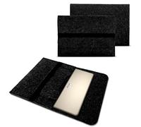 NAUC Filz Tasche kompatibel für HP Chromebook 14b Hülle Sleeve Schutzhülle Notebook Case Schutz Cover, Farben:Dunkel Grau