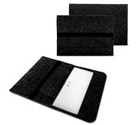 NAUC Notebook Sleeve Hülle kompatibel für Trekstor Primebook C13 Laptoptasche Schutzhülle 13,3 Zoll Laptop Filz Case, Farben:Dunkel Grau