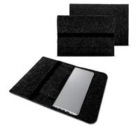NAUC Notebook Tasche Hülle kompatibel für Lenovo Yoga C930 900 900 S 910 510 520 530 710 720 730 13,3-14 Zoll Filz Sleeve Schutzhülle Filz, Farben:Dunkel Grau