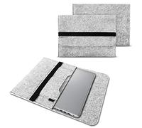 NAUC Notebook Tasche Hülle kompatibel für Lenovo Yoga C930 900 900 S 910 510 520 530 710 720 730 13,3-14 Zoll Filz Sleeve Schutzhülle Filz, Farben:Hell Grau