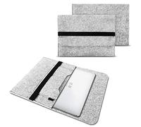 NAUC Schutztasche Hülle kompatibel für Trekstor Primebook P14 P14B Tasche Netbook Schutzhülle 14,1 Zoll Laptop Filz Laptoptasche Sleeve Case, Farben:Hell Grau