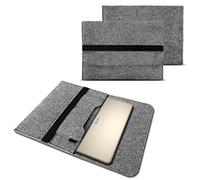 NAUC Sleeve Hülle für HP ProBook 650 G4 15,6 Zoll Notebook Tasche Laptop Cover strapazierfähiger Filz mit Innentaschen und sicherem Verschluss Grau, Farbe:Grau