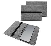 NAUC Sleeve Hülle kompatibel für Microsoft Surface Book 2 13.5 Zoll Notebook Tasche Laptop Cover Filz Grau, Farbe:Grau