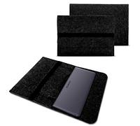 NAUC Tasche Hülle für Huawei MateBook X/Pro und MateBook E Filz Sleeve Schutzhülle Tablet Case Cover aus Filz mit Innentaschen, Farben:Dunkel Grau