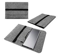 NAUCI Laptop Schutzhülle - robuste Notebook - Schutztasche - hochwertige Tablet-Tasche aus Filz - kompatibel mit Dell Latitude 5420 5430 5431 14 Zoll Geräten, Farbe:Grau