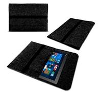 NAUCI Tablet Schutzhülle kompatibel für Lenovo ThinkPad X12 Detachable 12.3 Tasche aus Filz mit Innentaschen Sleeve Hülle Cover Schutz Case, Farbe:Dunkel Grau