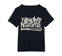 Naughty by Nature Green Matcha Logo T-Shirt, Damen Große Größen, Schwarz, 6X