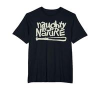 Naughty by Nature Green Matcha Logo T-Shirt, Herren Große Größen, Schwarz, 6X Tall
