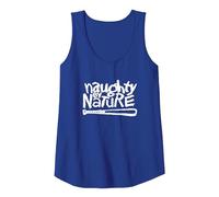 Naughty by Nature White Classic Logo Tank Top, Damen, Königsblau, XL