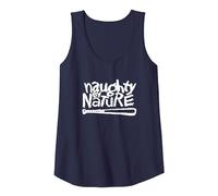 Naughty by Nature White Classic Logo Tank Top, Damen, Marineblau, XL