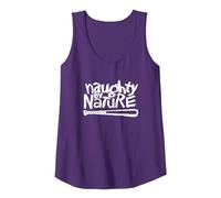 Naughty by Nature White Classic Logo Tank Top, Damen, Violett, M