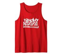 Naughty by Nature White Classic Logo Tank Top, Herren, Rot, M