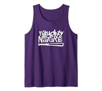 Naughty by Nature White Classic Logo Tank Top, Herren, Violett, XL