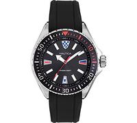 Nautica Crandon Park Herrenuhr, schwarz/Silber, Crandon Park Strand