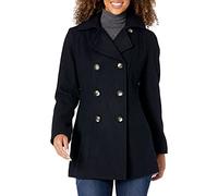 Nautica Damen 3/4 Hooded Peacoat Outerwear, Navy Seas, XS