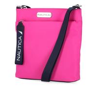 Nautica Damen Diver Nylon Small Women's Bag Purse with Adjustable Shoulder Strap Crossbody, Knallpink (Hot Pink)