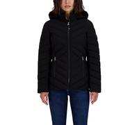 Nautica Damen Short Stretch Lightweight Puffer Jacket with Removeable Hood Jacke, schwarz, X-Small