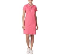 Nautica Damen Easy Classic Polokleid mit kurzen Ärmeln, Stretch-Baumwolle Lässiges Kleid, Rouge Pink, X-Klein