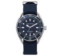 Nautica Herren Analog Quarz Uhr mit Leder Armband NAPPRF009