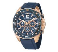 Nautica Herren Analog Quarz Uhr mit Silikon Armband NAPBSS503