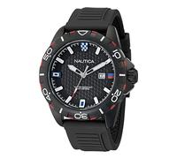 Nautica Herren Analog Quarz Uhr mit Silikon Armband NAPNRS507